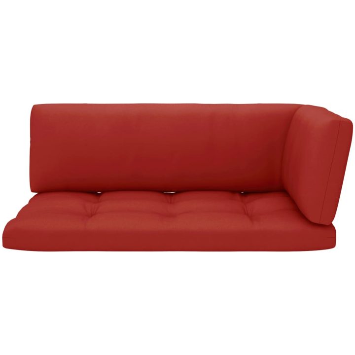 Pallsoffa 2-sits med dynor vit impregnerad furu vidaXL – bild 5