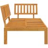 Pallsoffa hörnsektion massivt akaciaträ vidaXL – miniatyr 4