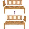 Pallsoffa hörnsektion massivt akaciaträ vidaXL – miniatyr 6