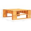 Pallsoffgrupp 4 delar honungsbrun impregnerad furu vidaXL – miniatyr 7
