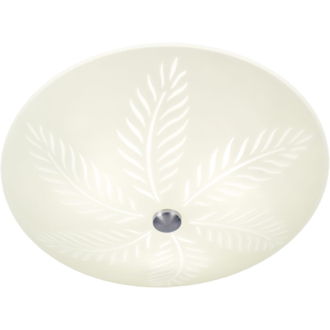 Palmblad Plafond Vit/stål ANETA HOME Sockel E14 Vit /Stål