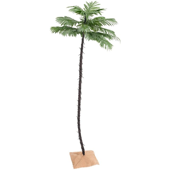 Palmträd med LED varmvit 192 LEDs vidaXL 300 cm – bild 2