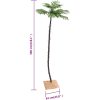 Palmträd med LED varmvit 192 LEDs vidaXL 300 cm – miniatyr 10