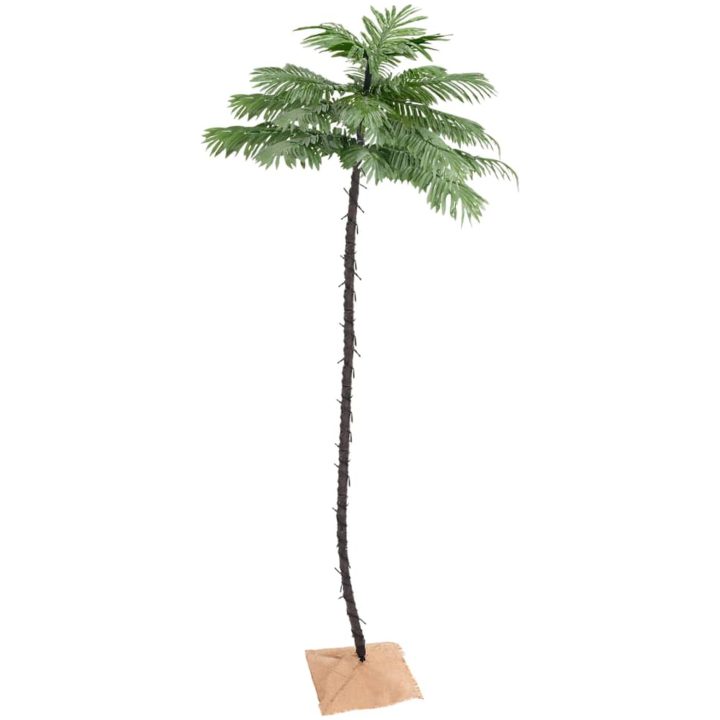 Palmträd med LED varmvit 252 LEDs vidaXL 400 cm – bild 2