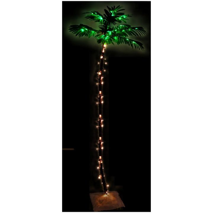 Palmträd med LED varmvit 252 LEDs vidaXL 400 cm – bild 3