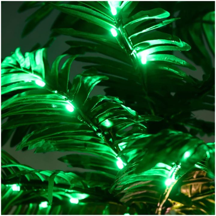 Palmträd med LED varmvit 252 LEDs vidaXL 400 cm – bild 4