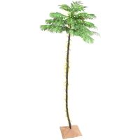 Palmträd med LED varmvit 252 LEDs vidaXL