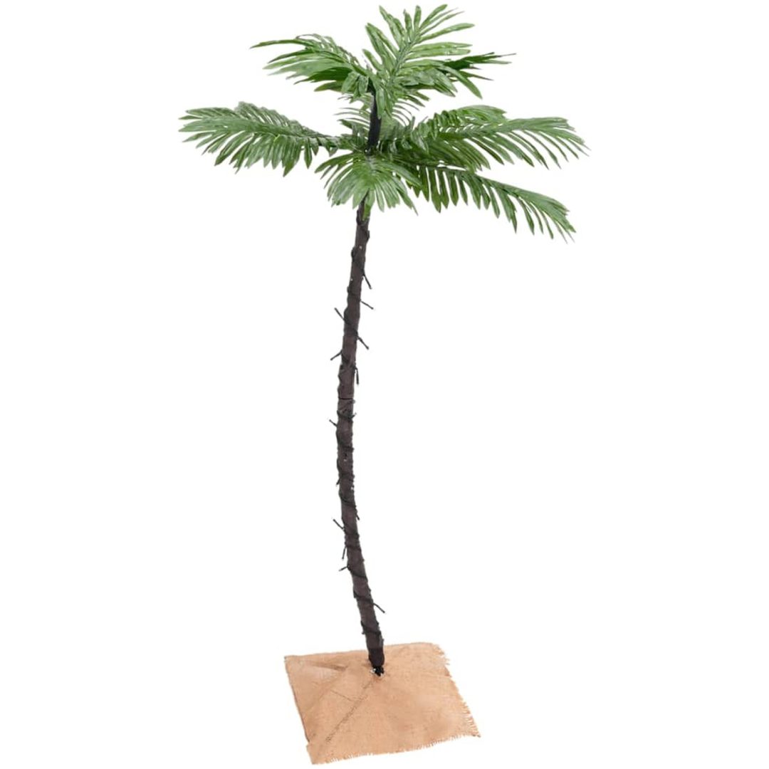 Palmträd med LED varmvit 72 LEDs vidaXL 120 cm – bild 2
