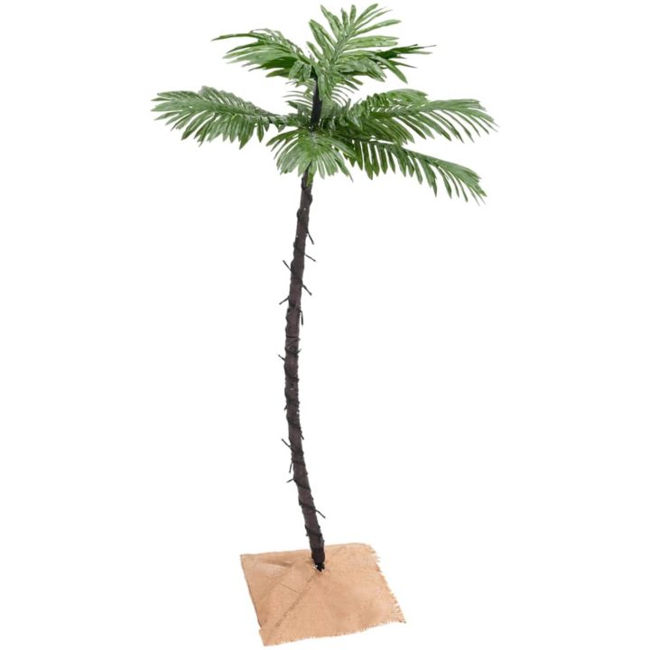 Palmträd med LED varmvit 72 LEDs vidaXL 120 cm – bild 2