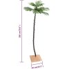 Palmträd med LED varmvit 96 LEDs vidaXL 180 cm – miniatyr 10