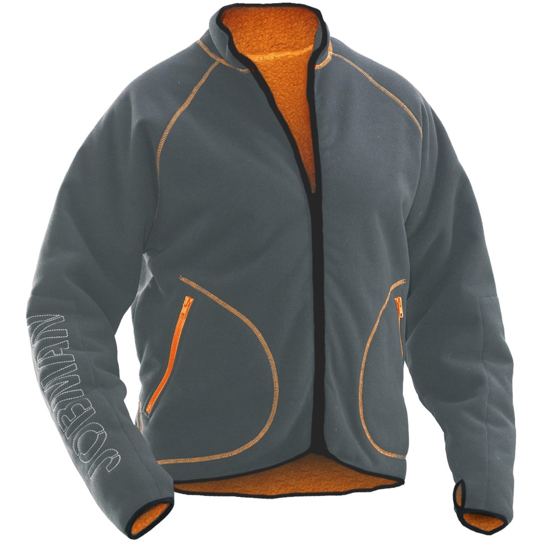 Pälsfiberjacka 5192 Technical Mörkgrå/Orange Jobman XXXL