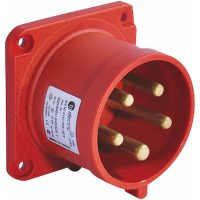 Panelintag, Infällt, Rakt, 16A, 3P+N+J, 400V, 6h, IP44 (75x75) MALMBERGS