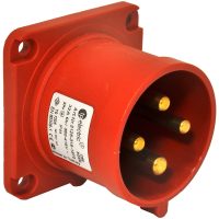 Panelintag, Infällt, Rakt, 32A, 3P+J, 400V, 6h, IP44 (70x70) MALMBERGS
