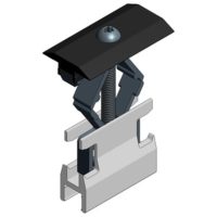 PANELKLÄMMA SVART ALU50, T30
