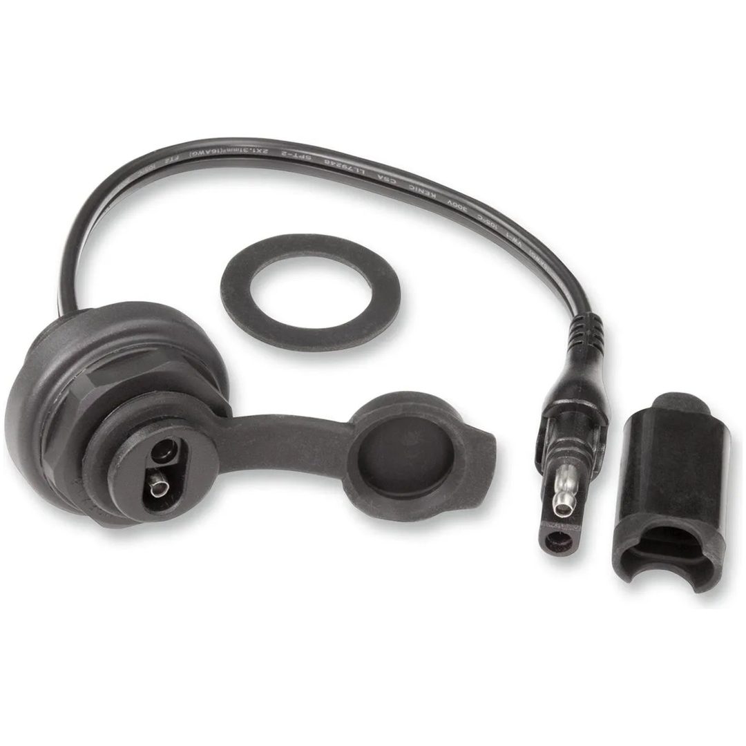 Panelmonterad Sae-uttag Svart TECMATE SAE BULKHEAD CONN – bild 2