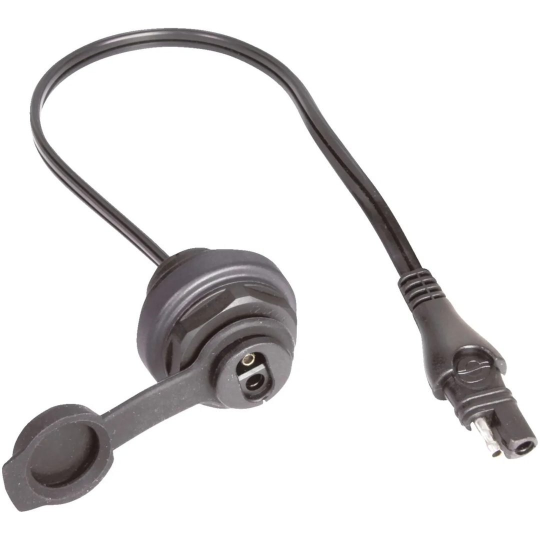 Panelmonterad Sae-uttag Svart TECMATE SAE BULKHEAD CONN
