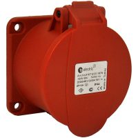 Paneluttag, Infällt, Rakt, 16A, 3P+N+J, 400V, 6h, IP44 (70x70) MALMBERGS