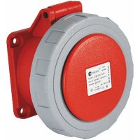Paneluttag, Infällt, Rakt, 32A, 3P+N+J, 400V, 6h, IP67 (75x75) MALMBERGS