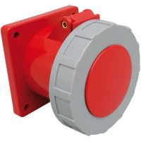 Paneluttag, Infällt, Rakt, 63A, 3P+N+J, 400V, 6h, IP67 (100x107) MALMBERGS