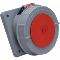Paneluttag, Infällt, Snett, 125A, 3P+N+J, 400V, 6h, IP67 (114x114) MALMBERGS
