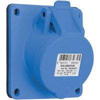 Paneluttag, Infällt, Snett, 16A, 3P+J, 230V, 9h, IP44 (83x90) MALMBERGS