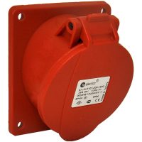 Paneluttag, Infällt, Snett, 16A, 3P+N+J, 400V, 6h, IP44 (83x90) MALMBERGS