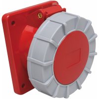 Paneluttag, Infällt, Snett, 63A, 3P+N+J, 400V, 6h, IP67 (100x107) MALMBERGS
