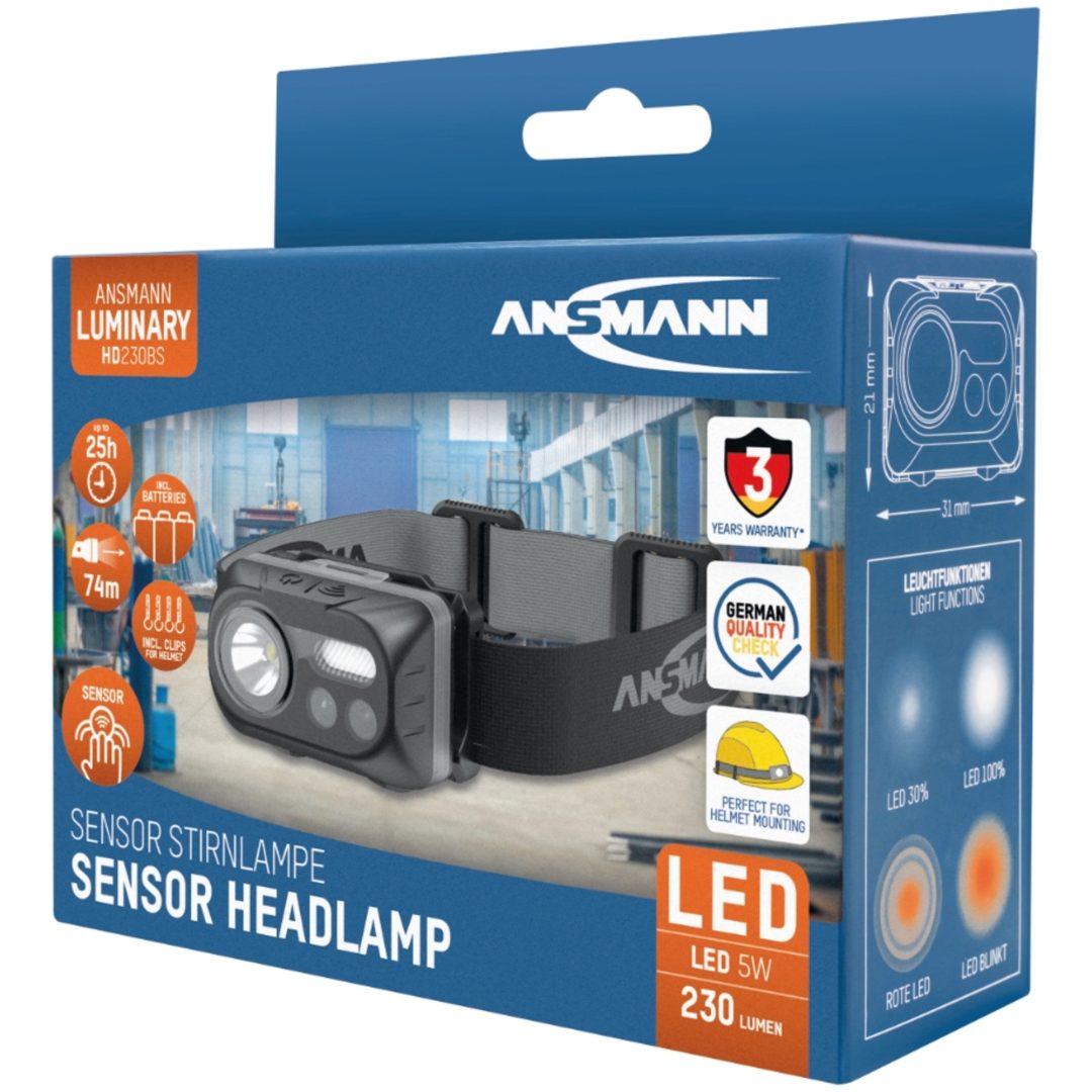 Pannlampa Med Sensor ANSMANN Beteckning: 1600-0386 – bild 2