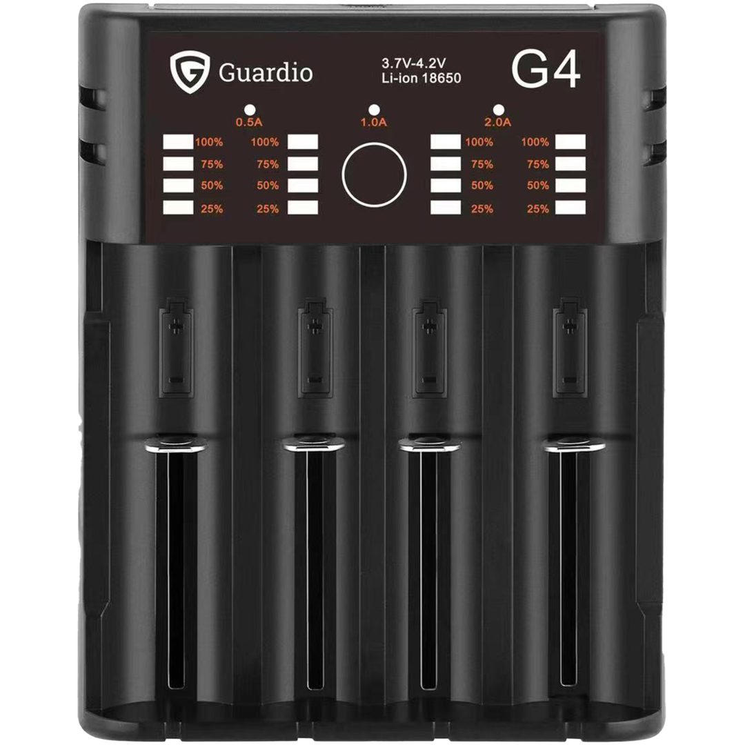 Pannlamps tillbehör Batteriladdare Svart Guardio