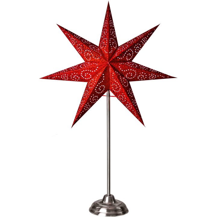 Pappersstjärna Antique Röd Star Trading 48 cm – bild 3