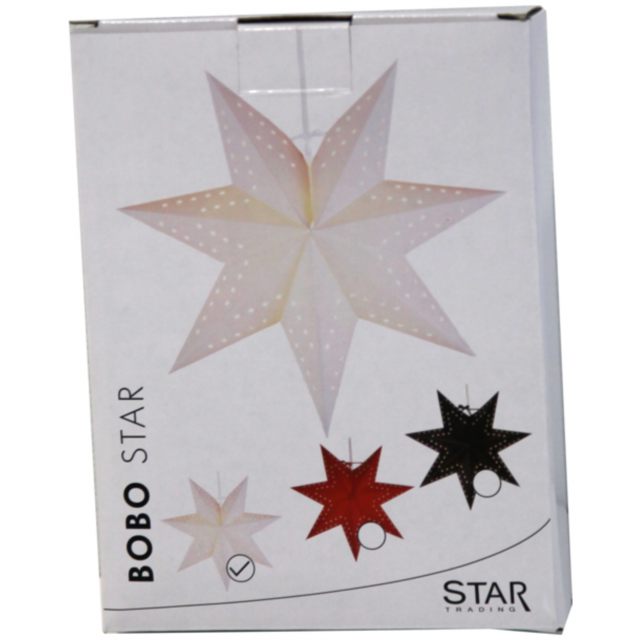 Star Trading Pappersstjärna Bobo Vit