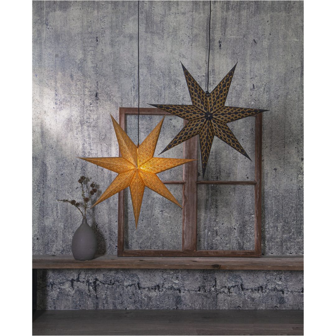 Pappersstjärna Brodie Svart Star Trading – bild 7
