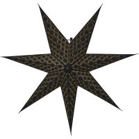 Pappersstjärna Brodie Svart Star Trading