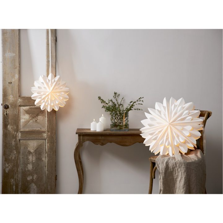 Pappersstjärna Clipp Vit Star Trading 40 cm – bild 5