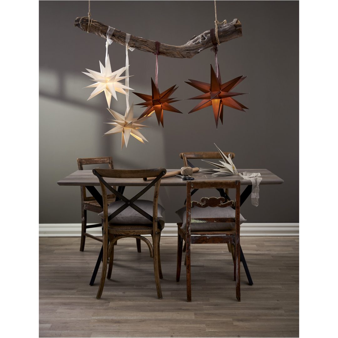 Pappersstjärna December Beige Star Trading – bild 12