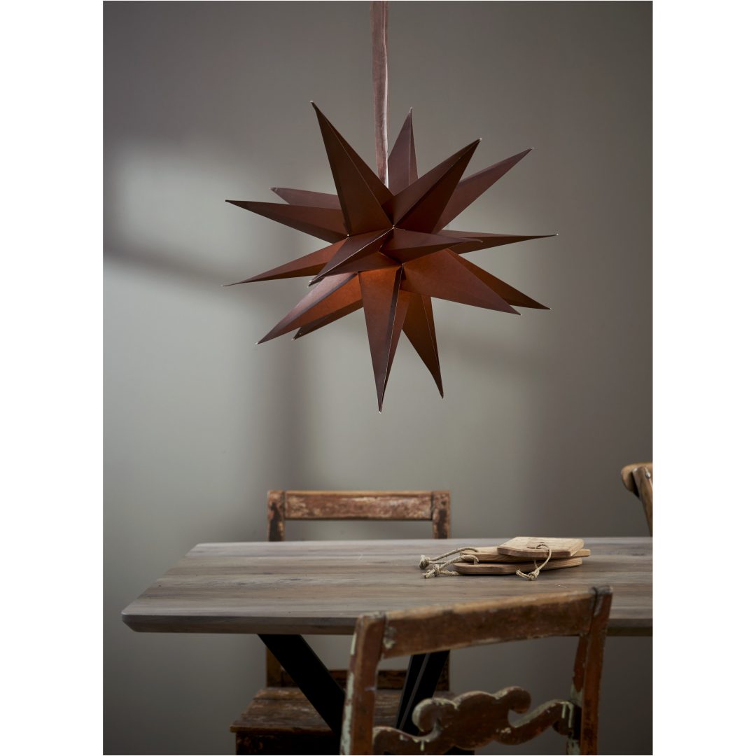 Pappersstjärna December Brun Star Trading – bild 12