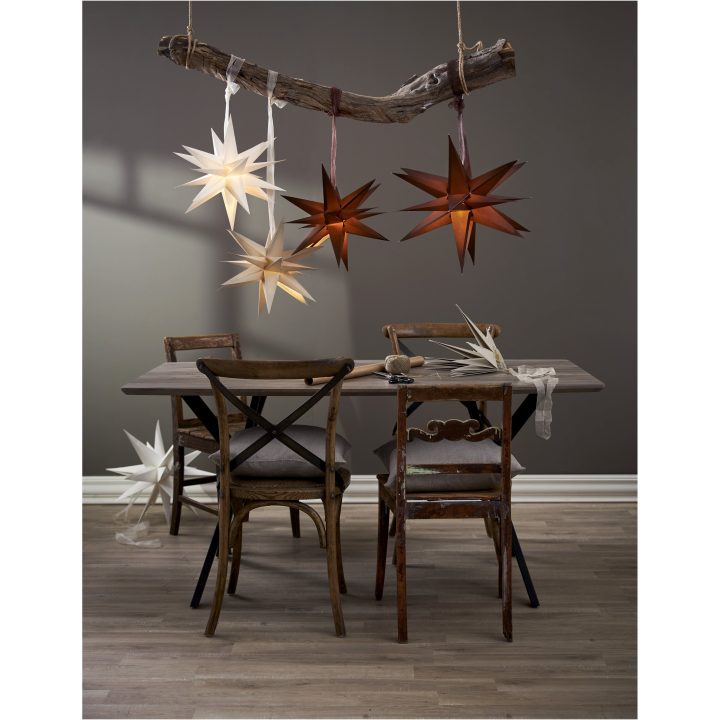 Pappersstjärna December Brun Star Trading – bild 12