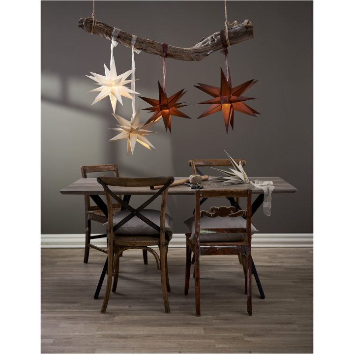 Pappersstjärna December Brun Star Trading – bild 11