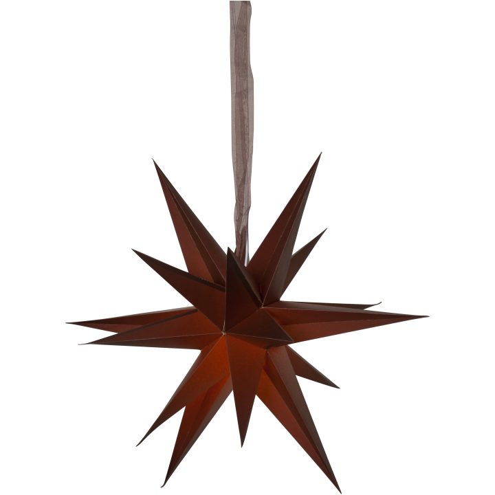 Pappersstjärna December Brun Star Trading – bild 8