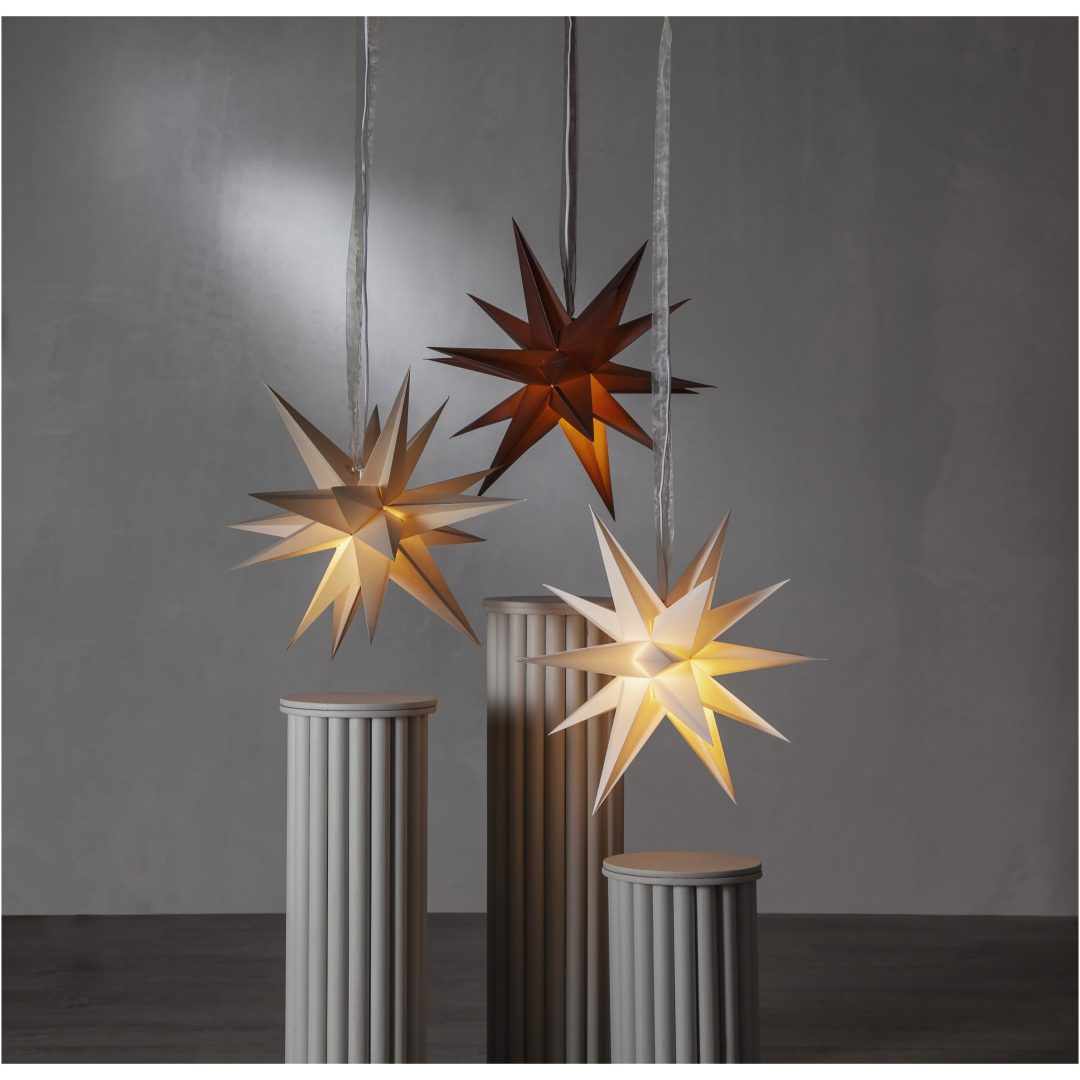 Pappersstjärna December Brun Star Trading – bild 7