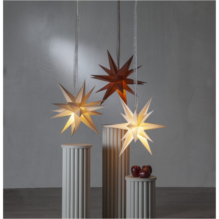 Pappersstjärna December Brun Star Trading – bild 6