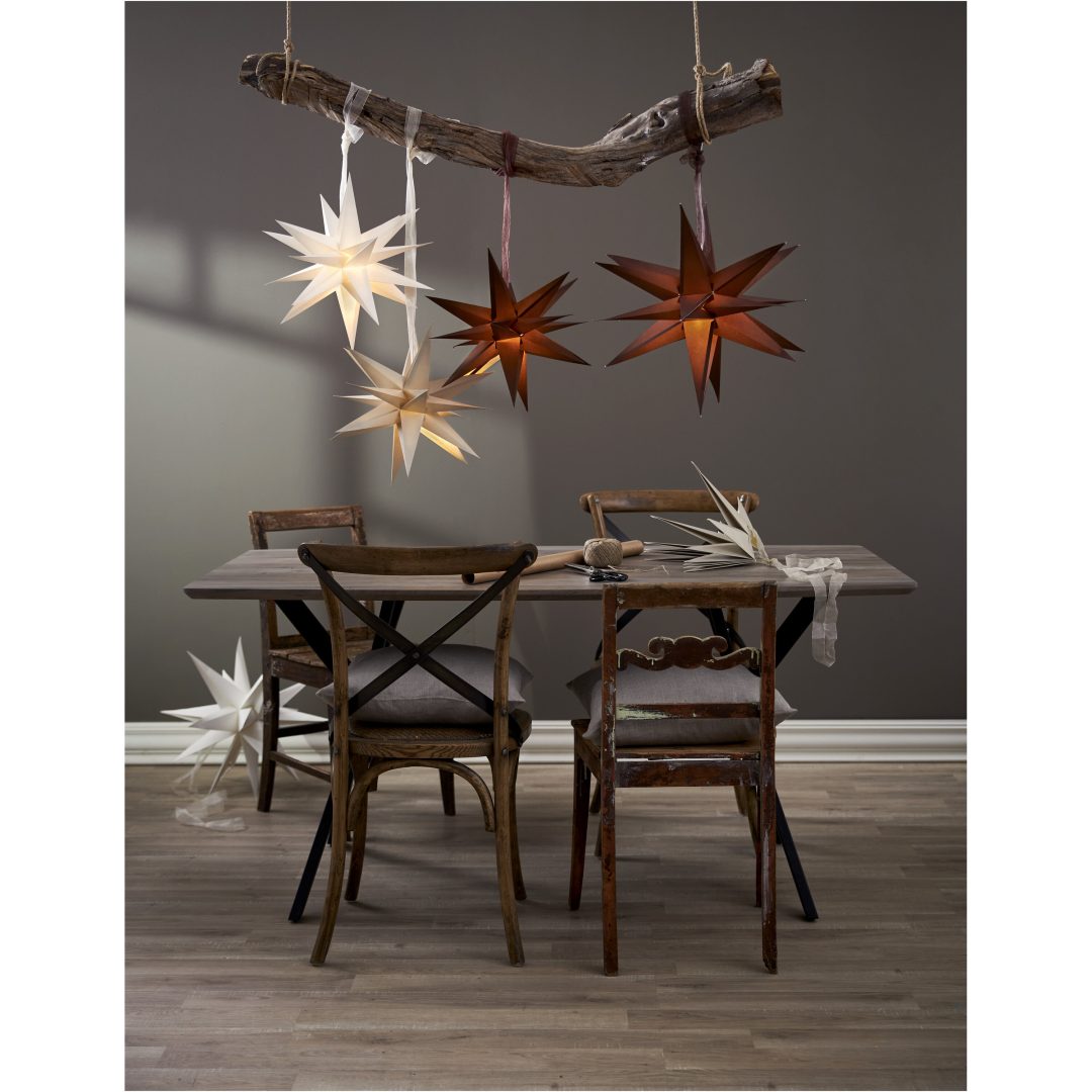 Pappersstjärna December Brun Star Trading – bild 10