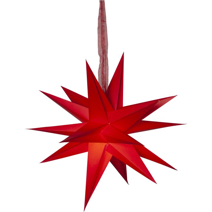 Pappersstjärna December Röd Star Trading – bild 6