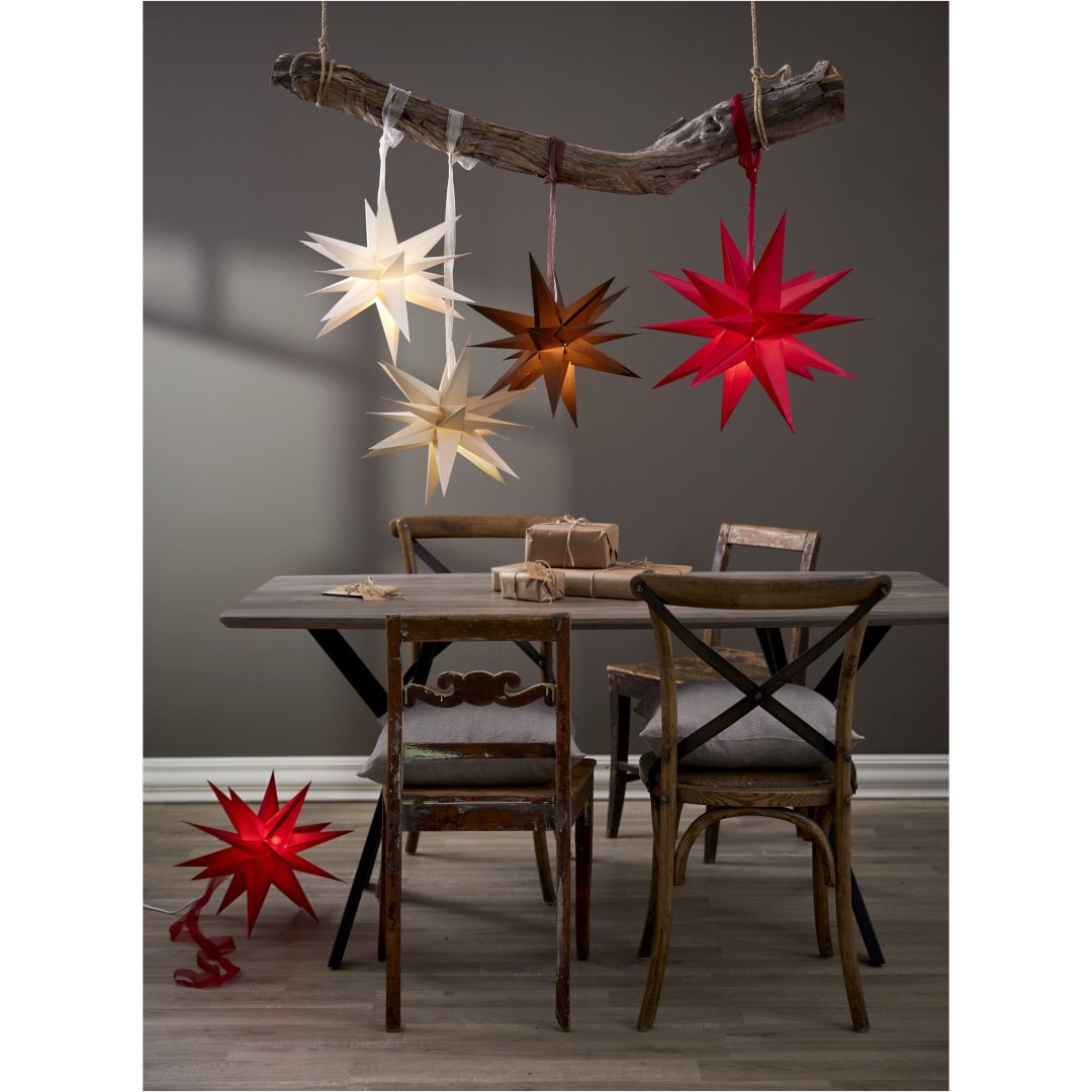 Pappersstjärna December Vit Star Trading – bild 7