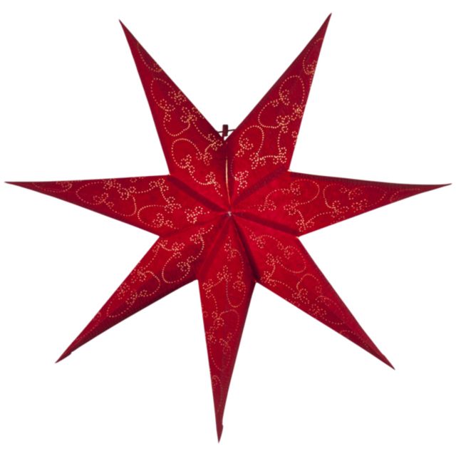 Star Trading Pappersstjärna Decorus Röd