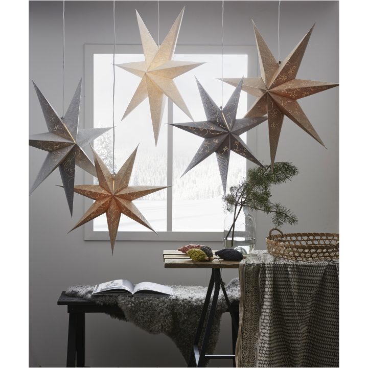 Pappersstjärna Decorus Guld Star Trading 63 cm – bild 10