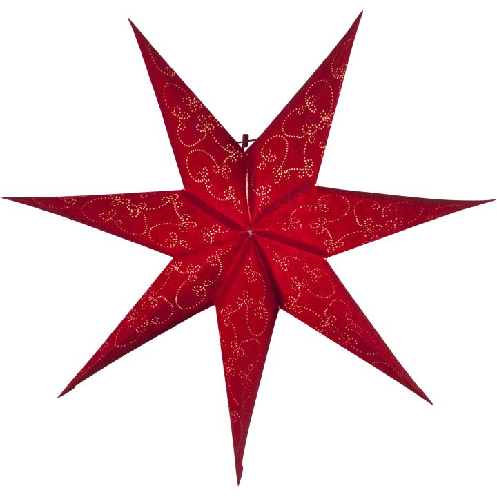 Pappersstjärna Decorus Röd Star Trading 63 cm – bild 4