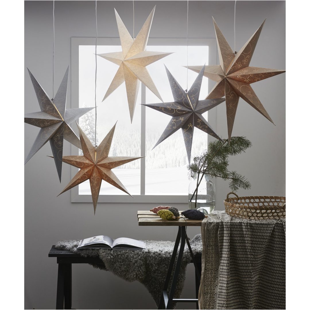 Pappersstjärna Decorus Silver Star Trading 63 cm – bild 11