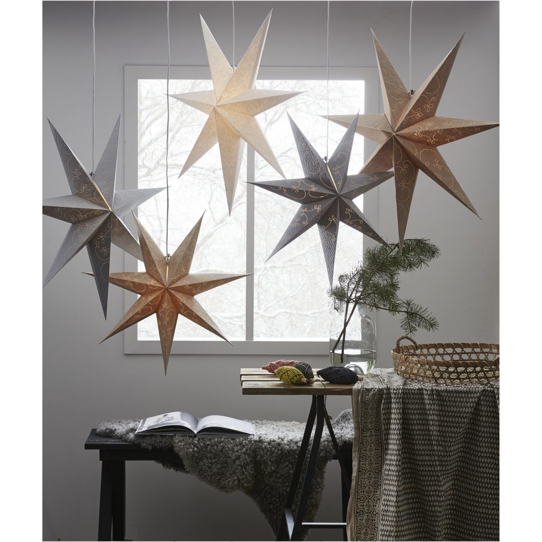 Pappersstjärna Decorus Silver Star Trading 63 cm – bild 8