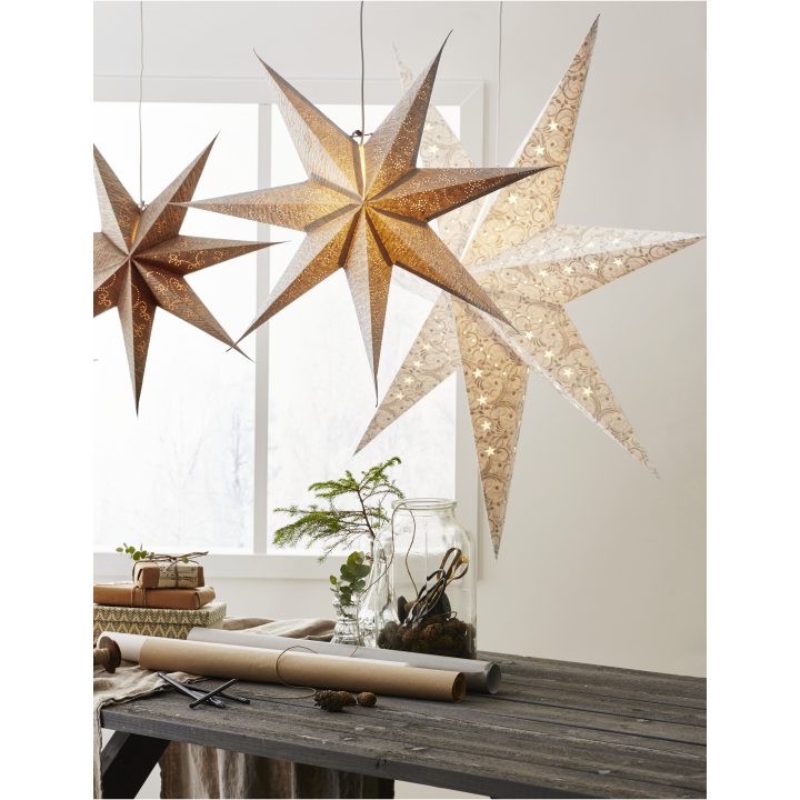 Pappersstjärna Decorus Silver Star Trading 63 cm – bild 4